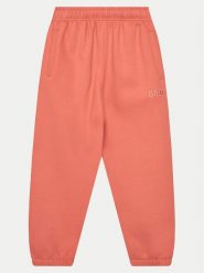 Gap Spodnie dresowe 741404-00 Koralowy Relaxed Fit. Pomarańczowe spodnie dresowe dziewczęce GAP, bez wzorów, z bawełny. Za 129.99 zł.