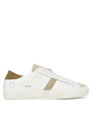 D.A.T.E. Sneakersy Hill Low W421-HL-CA Biały. Białe obuwie sportowe damskie D.A.T.E., ze skóry, bez zapięcia. Za 399.99 zł.
