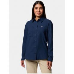 Koszulka turystyczna damska Columbia Silver Ridge Utility. Niebieskie bluzki damskie Columbia, s, bez wzorów, sportowe, bez kołnierzyka, bez ramiączek. Za 319.00 zł.