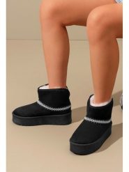 C'M Botki zimowe w kolorze czarnym rozmiar: 41. Czarne botki damskie C'M, na zimę, bez obcasa, na platformie, bez zapięcia. Za 108.99 zł.