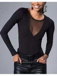 Milan Kiss Koszulka w kolorze czarnym rozmiar: L. Czarne koszulki damskie Milan Kiss, l, bez wzorów, bez kołnierzyka, bez ramiączek. Za 104.99 zł.