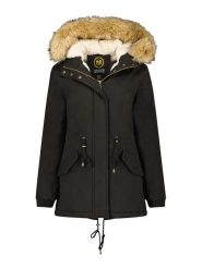 Maison Montaigne Parka "Ampumai" w kolorze czarnym rozmiar: XXL. Czarne parki damskie Maison Montaigne, xxl, bez kaptura. Za 202.98 zł.