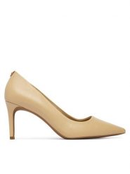 MICHAEL Michael Kors Szpilki Alina 40T6HNMP1L Beżowy. Brązowe szpilki damskie MICHAEL Michael Kors, bez wzorów, ze skóry, bez obcasa, na szpilce, bez zapięcia. Za 629.99 zł.