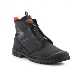 Buty do chodzenia unisex Palladium Sp20 Travel Hi. Czarne obuwie sportowe damskie Palladium, z materiału, bez zapięcia, trekkingowe. Za 330.75 zł.