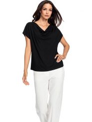Heine Koszulka w kolorze czarnym rozmiar: 38. Czarne bluzki damskie Heine, bez wzorów, bez kołnierzyka, bez ramiączek. Za 39.21 zł.