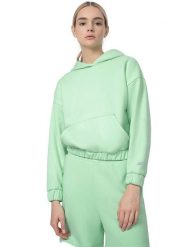 4F Bluza w kolorze miętowym rozmiar: XXL. Zielone bluzy damskie 4F, xxl, bez wzorów, z kapturem. Za 79.99 zł.