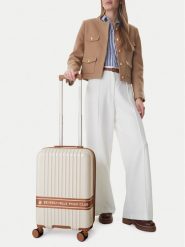 Beverly Hills Polo Club Walizka kabinowa CEO-BHPC-WAL-008-S Beżowy. Brązowe walizki Beverly Hills Polo Club, bez wzorów, z tworzywa sztucznego. Za 299.99 zł.