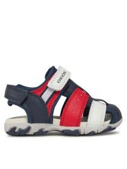 Geox Sandały B Sandal Flaffee Boy B4559B 08515 C0735 M Granatowy. Niebieskie sandały chłopięce Geox, ze skóry, bez zapięcia. Za 179.99 zł.
