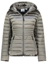 Geographical Norway Kurtka pikowana "Breezi" w kolorze jasnoszarym rozmiar: L. Szare kurtki damskie Geographical Norway, l, bez wzorów, bez kaptura. Za 192.45 zł.