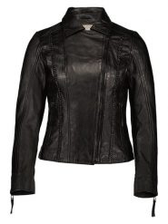 7eleven Skórzana kurtka "Jilly" w kolorze czarnym rozmiar: 42. Czarne kurtki damskie 7eleven, bez wzorów, z materiału, bez kaptura. Za 478.62 zł.