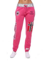 Geographical Norway Spodnie dresowe "Myer" w kolorze czerwonym rozmiar: M. Czerwone spodnie dresowe damskie Geographical Norway, m, bez wzorów, z dresówki. Za 114.17 zł.
