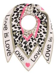 Zwillingsherz Chusta trójkątna w kolorze oliwkowo-różowo-czarnym - 200 x 100 cm rozmiar: onesize. Brązowe chusty damskie Zwillingsherz, bez wzorów, z bawełny. Za 113.99 zł.