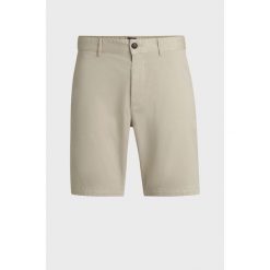 Szorty BOSS Chino-slim-Shorts jasny beż (50536723-271). Brązowe spodenki sportowe damskie Boss, bez wzorów, trekkingowe. Za 299.00 zł.