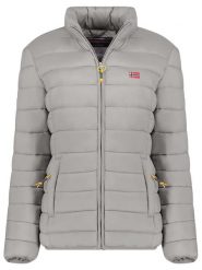 Geographical Norway Kurtka pikowana "Atikolor" w kolorze jasnoszarym rozmiar: S. Szare kurtki damskie Geographical Norway, s, bez wzorów, bez kaptura. Za 153.95 zł.