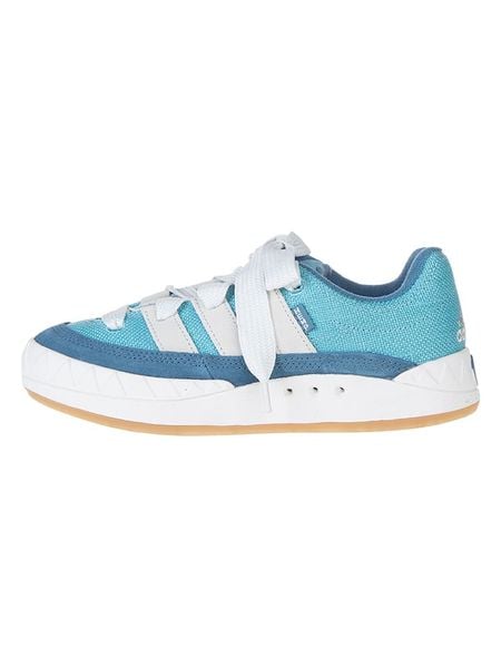 Adidas Skórzane sneakersy "Adimatic" w kolorze błękitnym rozmiar: 46. Niebieskie obuwie sportowe damskie Adidas, bez zapięcia. Za 144.24 zł.