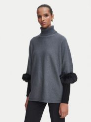 Rinascimento Golf CFM0012388003 Szary Oversize. Szare golfy damskie Rinascimento, l, bez wzorów, z wiskozy, bez ramiączek. Za 414.99 zł.