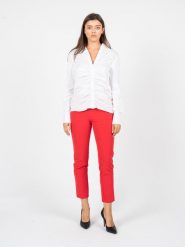 Liu Jo Koszula | CF2267 T2432 | Kobieta | Biały. Białe koszule damskie Liu Jo, bez wzorów, z bawełny, eleganckie, bez kołnierzyka, bez ramiączek. W wyprzedaży za 359.00 zł.