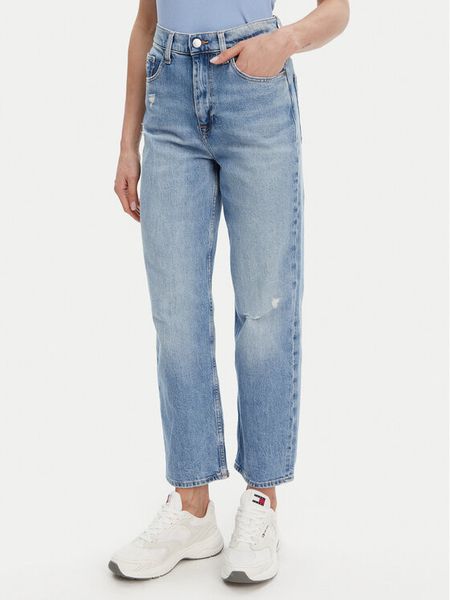 Tommy Jeans Jeansy Layla DW0DW20013 Niebieski Slim Fit. Niebieskie jeansy damskie Tommy Jeans. Za 293.99 zł.