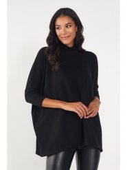 Milan Kiss Sweter w kolorze czarnym rozmiar: XL. Czarne swetry klasyczne damskie Milan Kiss, xl, bez kołnierzyka. Za 109.78 zł.