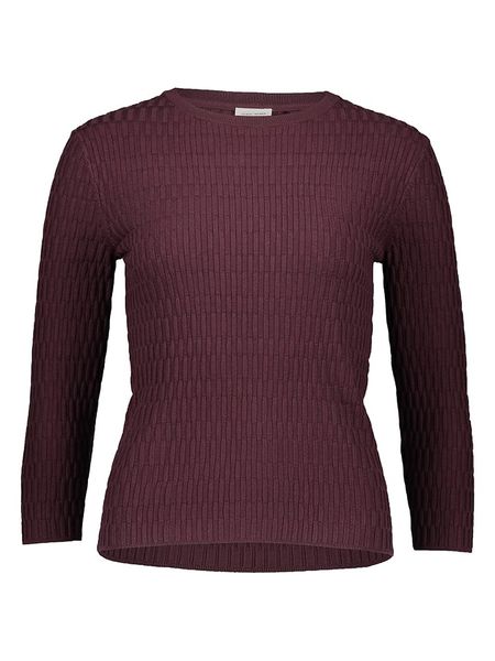 Gerry Weber Sweter w kolorze bordowym rozmiar: 46. Czerwone swetry klasyczne damskie Gerry Weber, bez kołnierzyka. Za 113.63 zł.