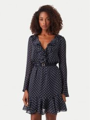 Guess Sukienka codzienna W6YK35 W2959 Granatowy Regular Fit. Niebieskie sukienki damskie Guess, z aplikacjami, z syntetyku, bez ramiączek. Za 654.99 zł.