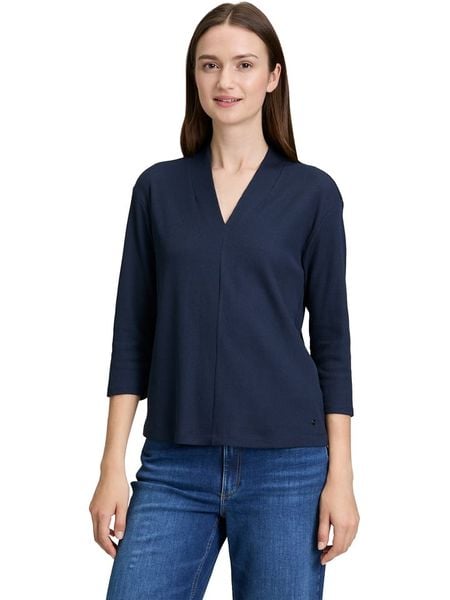 BETTY & CO Bluzka w kolorze granatowym rozmiar: XL. Niebieskie bluzki damskie Betty & Co, xl, bez wzorów, bez kołnierzyka, bez ramiączek. Za 114.95 zł.