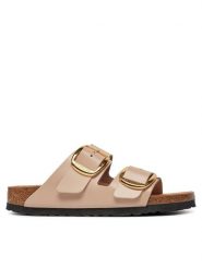 Birkenstock Klapki Arizona 1026553 Różowy. Czerwone klapki damskie Birkenstock, bez wzorów, ze skóry, bez obcasa, bez zapięcia. Za 489.99 zł.