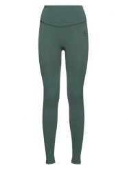 Odlo Legginsy sportowe "Active 365 Seamless" w kolorze khaki rozmiar: S. Brązowe legginsy damskie ODLO, s, bez wzorów, z materiału. Za 171.28 zł.