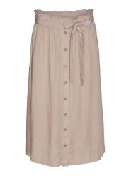 Vero Moda Spódnica w kolorze beżowym rozmiar: L. Brązowe spódnice damskie Vero Moda, l, bez wzorów, z lyocellu, midi. Za 79.21 zł.