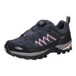Damskie buty trekkingowe CMP Rigel Fitgo WP Low. Czarne obuwie trekkingowe damskie CMP, z gumy, bez zapięcia. Za 398.34 zł.