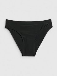 4F Dół od bikini damski - czarny S. Czarne bikini 4F, bez wzorów, z materiału. Za 59.99 zł.