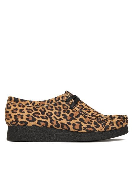 Clarks Półbuty WallabeeEVOSh 26184612 Brązowy. Brązowe półbuty damskie Clarks, bez wzorów, ze skóry, bez obcasa, na płaskiej podeszwie, bez zapięcia. Za 239.99 zł.