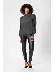 Kaffe Bluzka w kolorze szarym rozmiar: 40. Szare bluzki damskie Kaffe, bez wzorów, bez kołnierzyka, bez ramiączek. Za 86.99 zł.