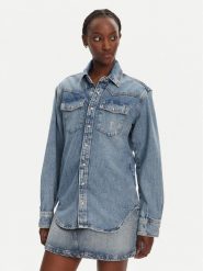 Liu Jo Koszula jeansowa UA5203 D4306 Niebieski Relaxed Fit. Niebieskie koszule damskie Liu Jo, bez wzorów, z jeansu, bez kołnierzyka, bez ramiączek. Za 589.99 zł.