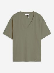 Cinque Koszulka ''Citany'' w kolorze khaki rozmiar: S. Brązowe bluzki damskie Cinque, s, bez wzorów, bez kołnierzyka, bez ramiączek. Za 89.95 zł.