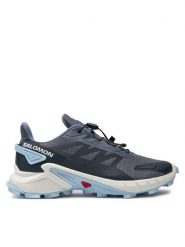 Salomon Buty do biegania Supercross 4 L47461700 Granatowy. Niebieskie obuwie sportowe damskie Salomon, z materiału, bez zapięcia, do biegania. Za 459.99 zł.