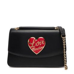 Torebka LOVE MOSCHINO. Czarne torebki wieczorowe damskie Love Moschino, bez wzorów, bez dodatków. Za 699.99 zł.