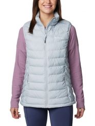 Columbia Kamizelka pikowana "Powder Lite II" w kolorze błękitnym rozmiar: M. Niebieskie kamizelki damskie Columbia, m, bez wzorów, bez kaptura. Za 153.71 zł.