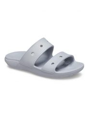 Crocs Klapki "Classic" w kolorze szarym rozmiar: 38/39. Szare klapki damskie Crocs, bez wzorów, z otwartym noskiem, bez obcasa, bez zapięcia. Za 61.60 zł.
