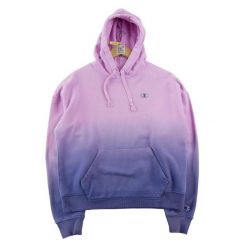 Bluza z kapturem damska krój relaxed. Fioletowe bluzy damskie Champion, m, bez wzorów, z dresówki, z kapturem. Za 146.96 zł.