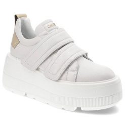 Białe Sneakersy Carinii Modne Na Obuwie Damskie. Białe obuwie sportowe damskie Carinii, na wiosnę, ze skóry, bez zapięcia. Za 699.00 zł.