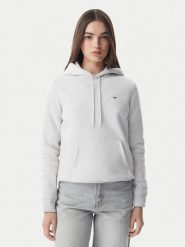 Tommy Jeans Bluza Flag DW0DW19958 Szary jasny Regular Fit. Szare bluzy damskie Tommy Jeans, m, bez wzorów, z bawełny, bez kaptura. Za 329.99 zł.