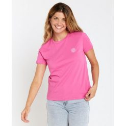 Rip Curl Re-Entry Crew Tee - Hot Pink. Czerwone koszulki sportowe damskie Rip Curl, m, bez wzorów, bez ramiączek. Za 89.99 zł.
