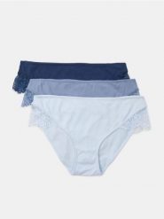 Bawełniane figi z koronką 3 pack - fioletowy. Fioletowe figi Sinsay, bez wzorów, z bawełny. Za 25.99 zł.
