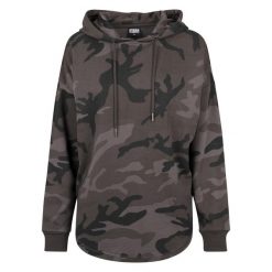 Bluza damska z kapturem Urban Classic Camo. Czarne bluzy damskie Urban Classics, bez wzorów, z kapturem. Za 214.00 zł.
