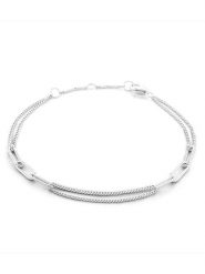 Eclat d'Argent Srebrna bransoletka rozmiar: onesize. Szare bransoletki damskie Eclat d'Argent, srebrne. Za 101.45 zł.