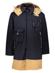 The North Face Kurtka funkcyjna 2w1 w kolorze granatowo-beżowym rozmiar: XXL. Brązowe kurtki sportowe damskie The North Face, xxl, bez wzorów, bez kaptura. Za 1,120.13 zł.