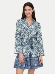 JDY Sukienka koszulowa Anna 15325610 Niebieski Regular Fit. Niebieskie sukienki damskie JDY, bez wzorów, z bawełny, bez ramiączek. Za 99.99 zł.