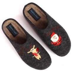 Kapcie damskie domowe filcowe świąteczne Panto Fino KK267038. Kapcie damskie Panto Fino, z materiału. Za 95.00 zł.