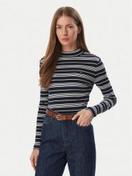 Tommy Hilfiger Bluzka Cody WW0WW47307 Granatowy Slim Fit. Niebieskie bluzki damskie Tommy Hilfiger, s, bez wzorów, z bawełny, bez kołnierzyka, bez ramiączek. Za 249.99 zł.